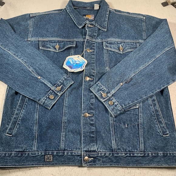 Southpole Denim Jacket Mens @XL Blue‎ Full Zip Baggy Y2K Trucker